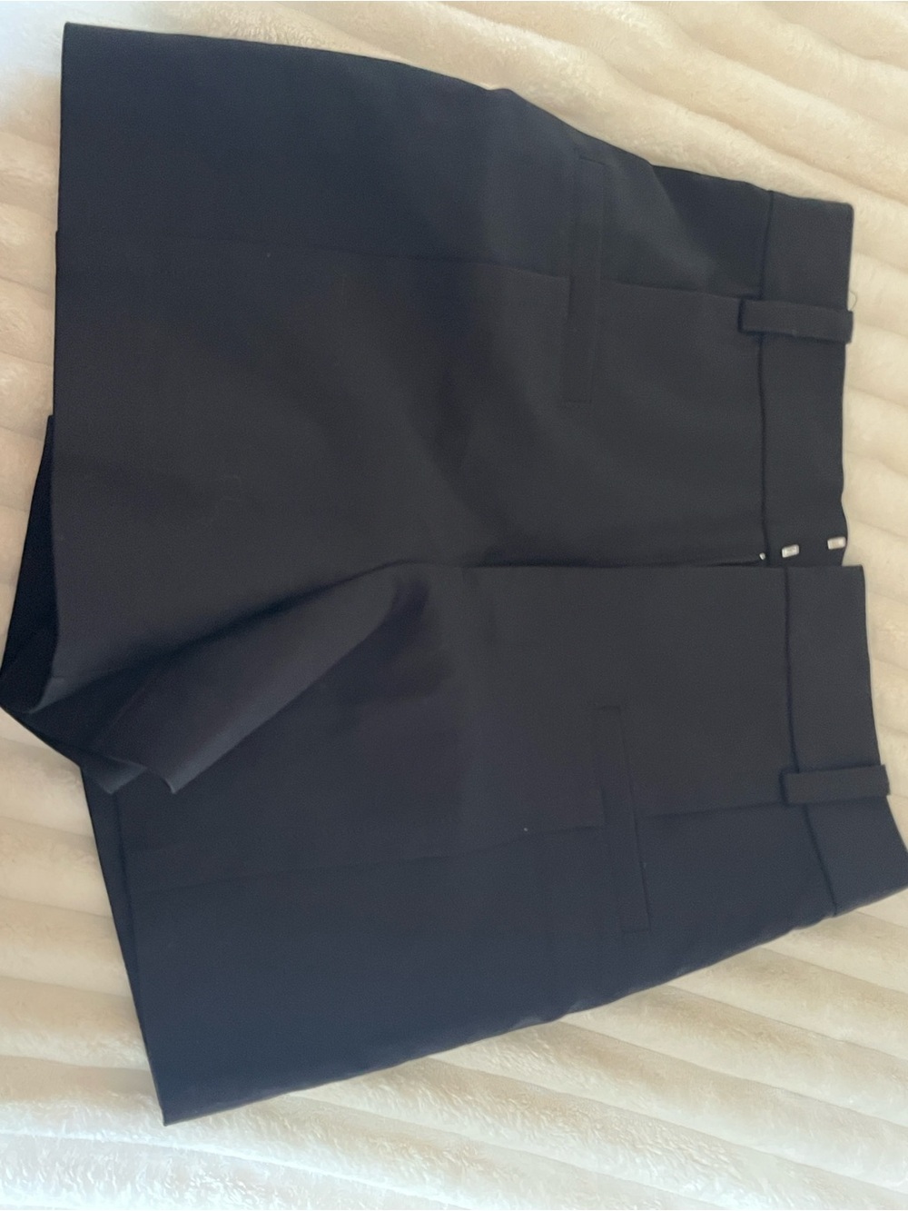 Zara Women's Black High-Waist Tailored Shorts